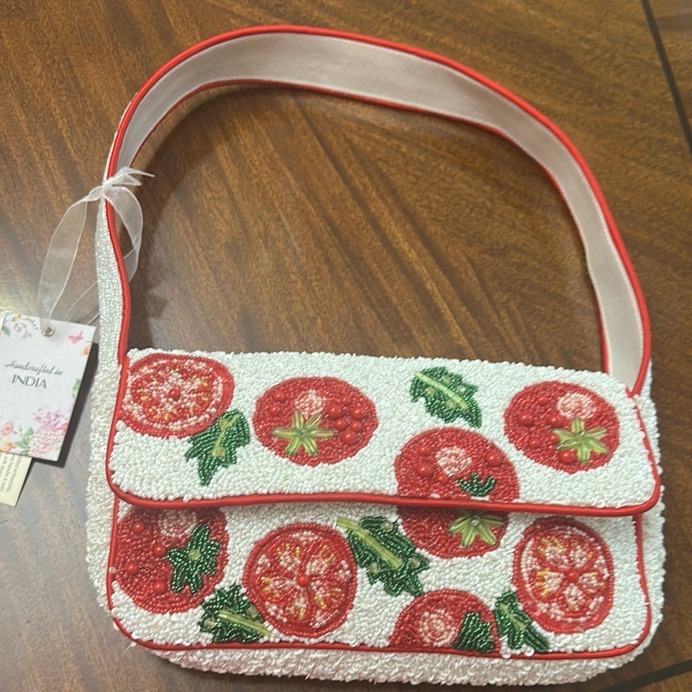 Viral beaded tomato bag made in India